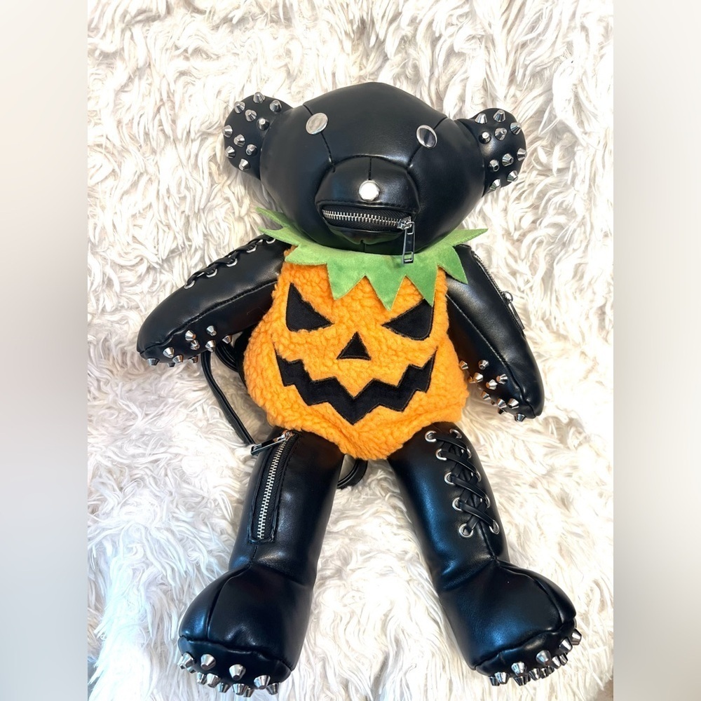 🖤🎃DOLLS KILL ADORABLE Jack O’ Tormented Teddy Backpack🖤🎃 NWT - Picture 9 of 16